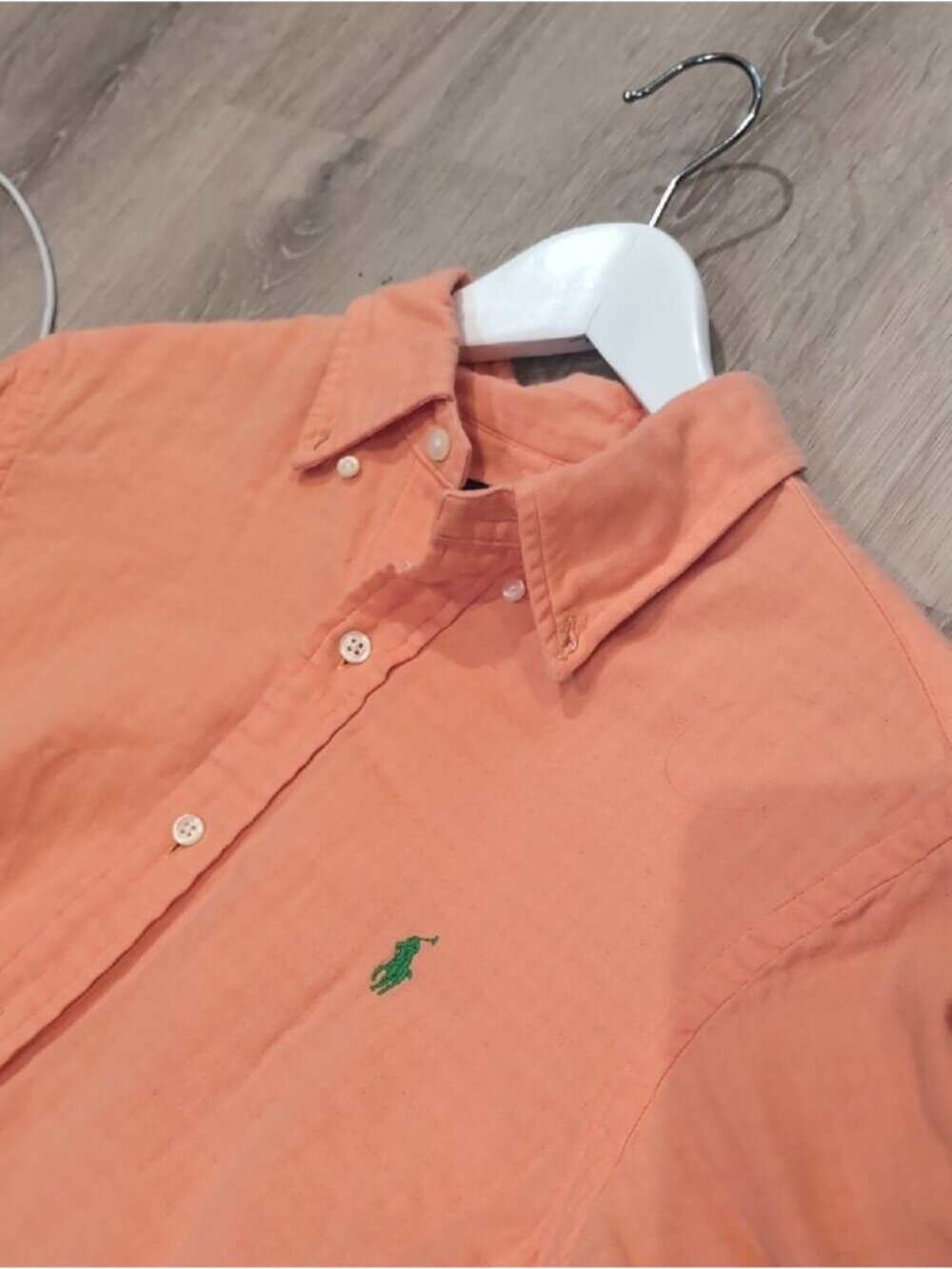 Polo by Ralph Lauren Men's Orange Button-Down Shirt - Picture 3 of 7